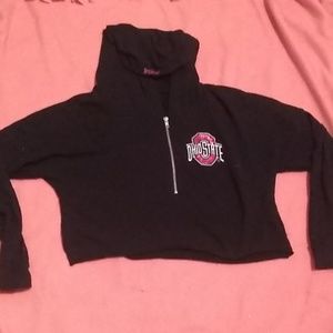 Pink/Victoria Secret Ohio cropped hoddie